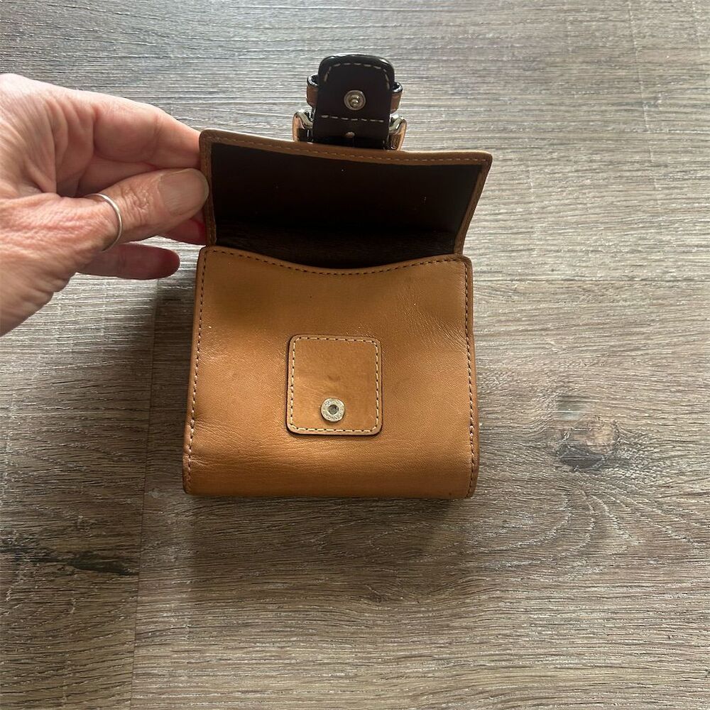 Coach Women's Brown Leather Wallet Credit Card Holder - Picture 10 of 11